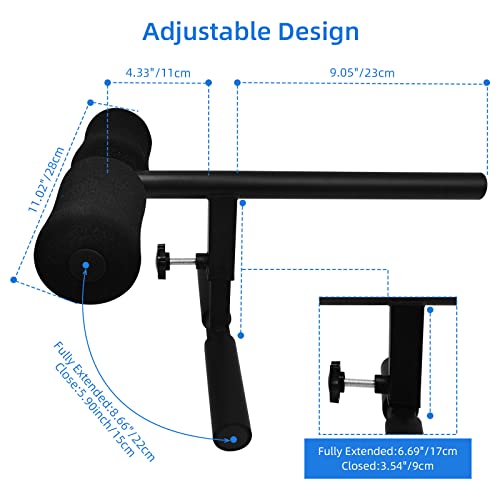 Tib Bar Tibialis Trainer, Topfinder Barra de Tib Ajustable Calf Raise Machine, Entrenador de Espinillas Fitness Pierna Tobillo Peso para Levantamiento