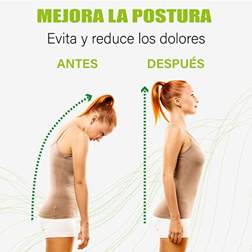 Tichinis Corrector Espalda para Mejorar la Postura de la Espalda y Columna Vertebral y así Evitar Dolores y Lesiones| Arnés CORRECTOR POSTURA ESPALDA para Hombre y para Mujer.