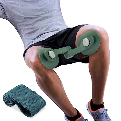 TINRIEF Ejercitador de Piernas Suelo Pelvico 35lb Ejercicio Gimnasio en Casa Maquina Multifuncion Musculacion Deporte Fitness Gluteos Kegel Fortalecedor Tronco Propioceptivo Abdominales (Verde oscuro)