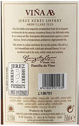 Tio Pepe Viña AB - Amontillado Jerez - 12 años - 750ML