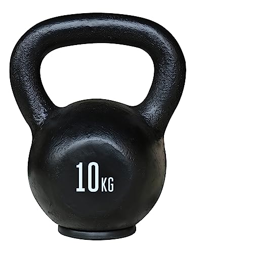 TITAN LIFE Pro Kettlebell 10kg Pesa Rusa, Unisex – Erwachsene, Black, One Size