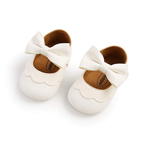 TMEOG Zapatillas Bebe Suave Aacogedor Zapatos Bebe Primeros Pasos Suela de Goma Antideslizante Zapatos Bebe Niña Niño 0-18 Meses