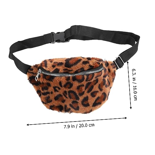 Toddmomy 2 Uds Bolso De Hombro Bolso De Pecho Inclinado Bolso De Cintura para Mujer Bolso De Pecho Cruzado Miss con Estampado De Leopardo