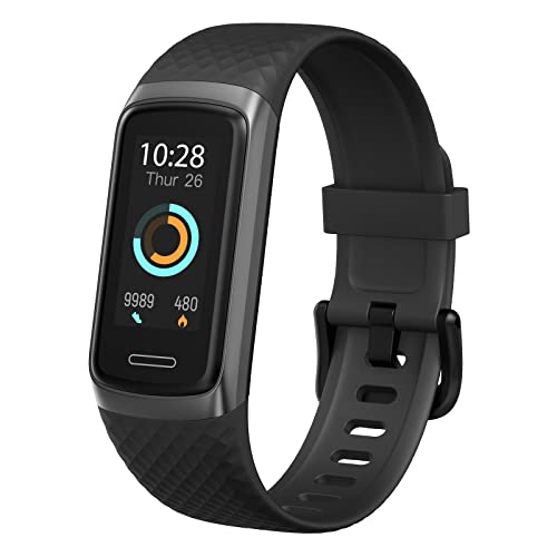 TOOBUR Pulsera Actividad Fitness con Pulsometro Monitor de Sueño 14 Modos Deportivos Impermeable Ip68 Cuenta Pasos Podometro Banda Compatible Android iOS Reloj Inteligente para Hombre Mujer