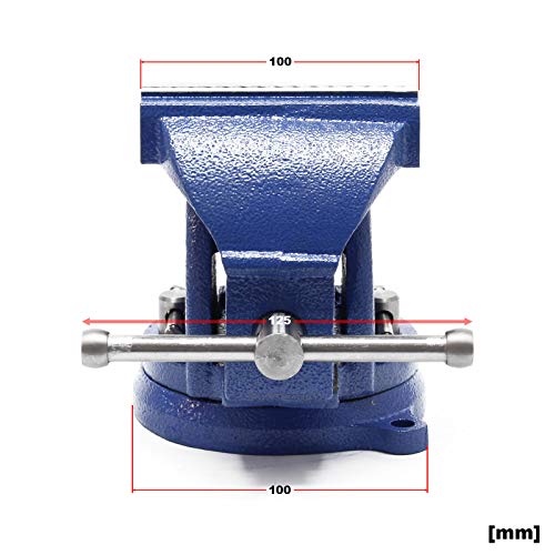 Tornillo de banco Light Duty mordaza de banco 100 mm con yunque morsa de taller de carga ligera