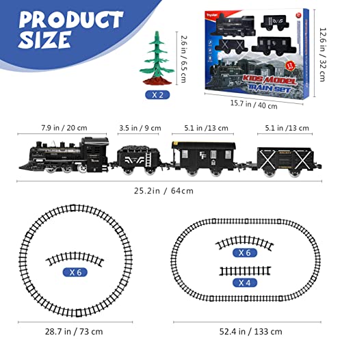 TOYANDONA 1 Set Kids Steam Motor Locomotor Juguete Freight Modelo Eléctrico Tren Train Ferrocarril Toy Steam Steam Set Toughthing