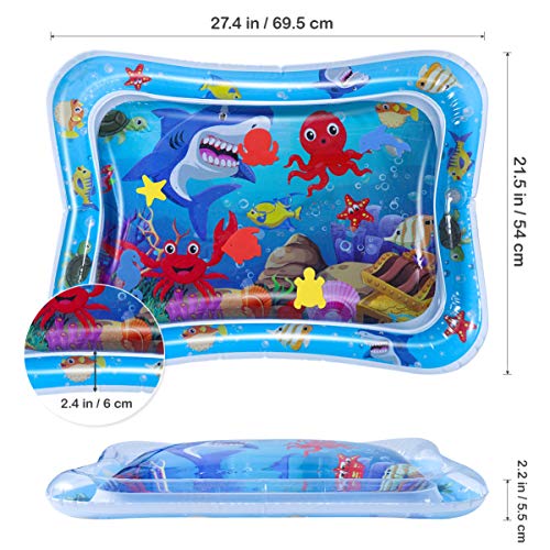 TOYANDONA Colchoneta de Agua Inflable Entrenamiento de Enfriamiento de PVC Almohadilla de Arrastre Cojín de Agua