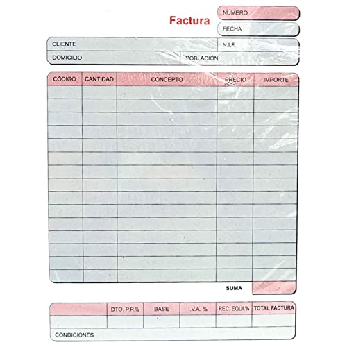 Tradineur - Bloc de facturas - Registro de venta, gastos, inversión y factura recibidas. - Ideal para la gestión de la tienda - 20,7 x 14,7 cm