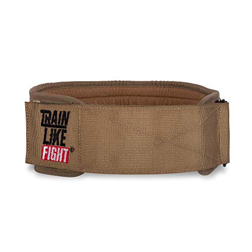 TRAINLIKEFIGHT - Cinturón Halterofilia - Cinturón para Entrenamiento Funcional, Levantamiento de Pesas, Fitness y Entrenamiento con Altas Cargas - Soporte Lumbar - ALLTERRAIN - XL