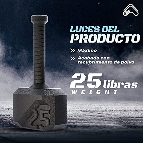 Tribe WOD Hammer Kettlebell 11kg - Equipo de entrenamiento cruzado para la construcción de músculos, cardio fitness, pesas para mujeres y hombres | Pesas rusas para entrenamiento de fuerza