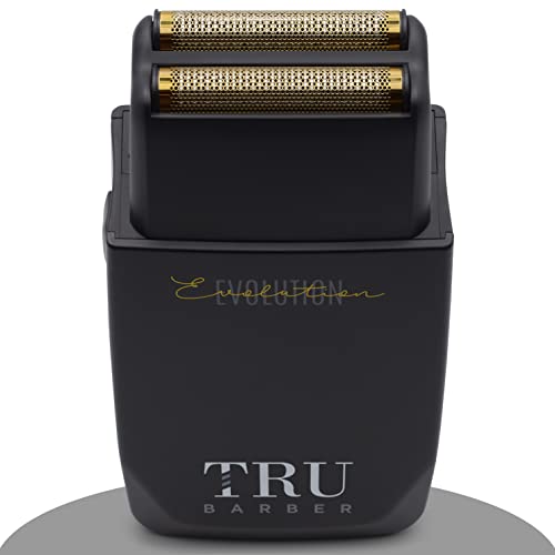 TRU BARBER Afeitadora Eléctrica Hombre Evolution 9.000 rpm Afeitadora Profesional Barberia, Apurado de Cabeza Y Cara, Barbería y Peluquería Profesional, Afeitadora de cabeza hombre