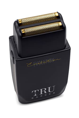 TRU BARBER Afeitadora Eléctrica Hombre Evolution 9.000 rpm Afeitadora Profesional Barberia, Apurado de Cabeza Y Cara, Barbería y Peluquería Profesional, Afeitadora de cabeza hombre