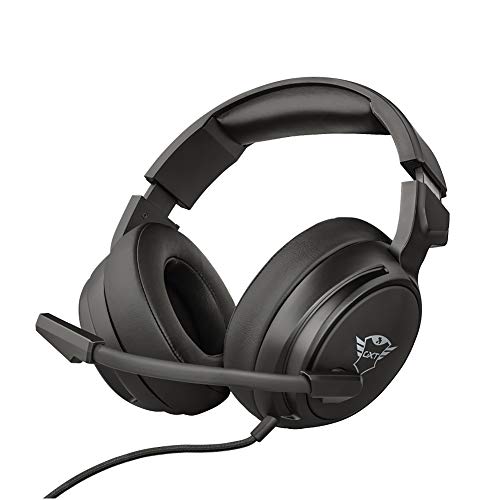 Trust Cascos Gaming GXT 433 Pylo Auriculares Gamer con Micrófono Plegable, Unidades de Altavoces Activos de 50 mm, Cable Trenzado, para PS4, PS5, PC, Nintendo Switch, Xbox One, Xbox Series X - Negro