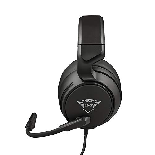 Trust Cascos Gaming GXT 433 Pylo Auriculares Gamer con Micrófono Plegable, Unidades de Altavoces Activos de 50 mm, Cable Trenzado, para PS4, PS5, PC, Nintendo Switch, Xbox One, Xbox Series X - Negro