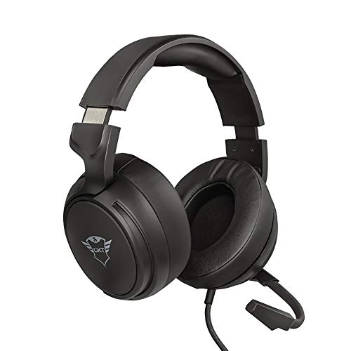 Trust Cascos Gaming GXT 433 Pylo Auriculares Gamer con Micrófono Plegable, Unidades de Altavoces Activos de 50 mm, Cable Trenzado, para PS4, PS5, PC, Nintendo Switch, Xbox One, Xbox Series X - Negro