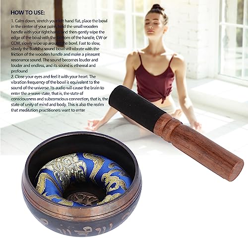 Uadme Buddha Sound Bowl, Canto Que Promueve La Paz, Campanillas De Yoga, Suministros De Meditación Hechos A Mano, Regalo