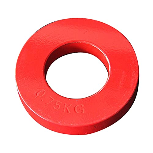 U/D Disco de peso fraccional olímpico de 0.2 kg ~/2.2 lb de pesas olímpicas de entrenamiento de fuerza de micro carga de fracción de peso para superar mesetas (naranja 0.75 kg)