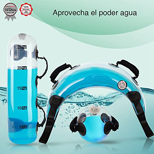 Ultrasport Aqua Fitness Ball/Bag/Bolsa Búlgara, Bolsa de Agua Rellenable para Cardio, Entrenamiento a Intervalos, Crossfit, Levantamiento de Pesas, Bolsa de Pesas de Alta Intensidad