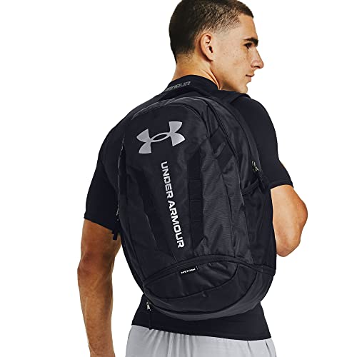 Under Armour Hustle 5., Mochila Para Portátil Unisex Adulto, Negro (Black / Black / Silver), Talla Única