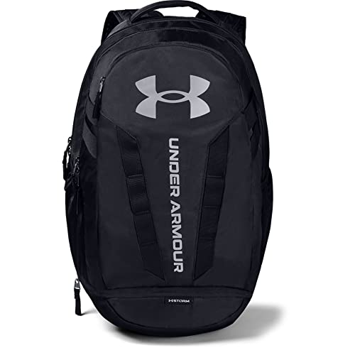 Under Armour Hustle 5., Mochila Para Portátil Unisex Adulto, Negro (Black / Black / Silver), Talla Única