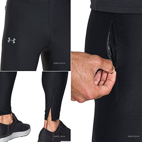 Under Armour Run True Heatgear Tight Leggings, Hombre, Negro (001), L