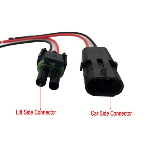 Unifizz Juego de arnés de cableado, conector eléctrico compatible con elevadores Harmar y Outlander, lado del coche y kit lateral de elevación, 2 unidades