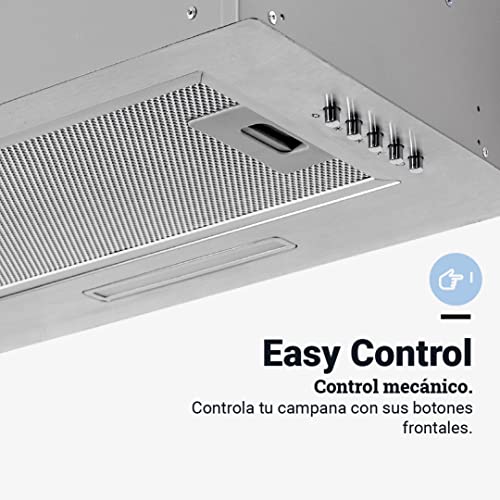 UNIVERSALBLUE Campana encastrada 70W | Campana Encastre Acero Inoxidable | 3 Velocidades