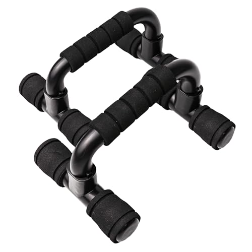 unycos - Soportes para Flexiones, Push Up Bars, Barras Paralelas con Mango Ergonómico de Espuma, Entrenamiento de Fuerza-Fitness, Gimnasio en Casa, Ejercicios para Brazos, Pecho y Hombros (Negro)