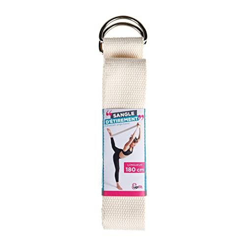 UPFIT - Correa de estiramiento, correa de yoga - Longitud: 180 cm - Ancho: 4 cm - para estiramientos después de ejercicios de yoga y pilates - Ayuda a aflojarse gradualmente y suavemente