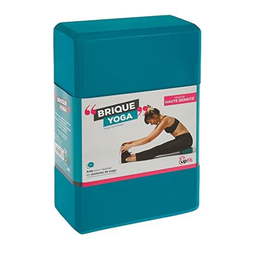 upfit - Ladrillo de Yoga Ligero - Color: Azul - Peso: 110 gr - Mantillo La Falta de flexibilidad Durante la realización de los Ejercicios de Yoga - Tamaño y Peso Permiten Ganar Cada sesión