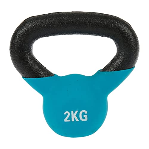 UPFIT - Mancuerna de 2 kg, Kettlebell - A la unidad - Agarre fácil y cómodo - Forma estudiada para poder realizar diferentes ejercicios versátiles - Hecho de hierro fundido para resistencia confiable