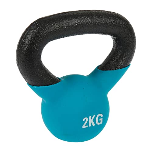 UPFIT - Mancuerna de 2 kg, Kettlebell - A la unidad - Agarre fácil y cómodo - Forma estudiada para poder realizar diferentes ejercicios versátiles - Hecho de hierro fundido para resistencia confiable