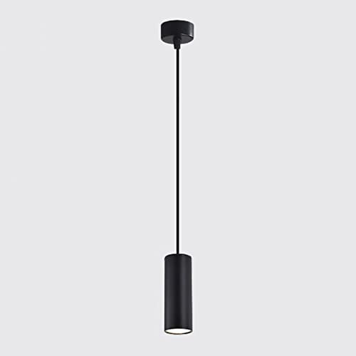 UQABS Lámpara colgante de tubo largo Lámpara colgante de techo LED cilíndrica Restaurante Oficina Centro comercial Luz colgante Lámpara colgante simple moderna creativa (Color : Style B-h: 20cm, Siz