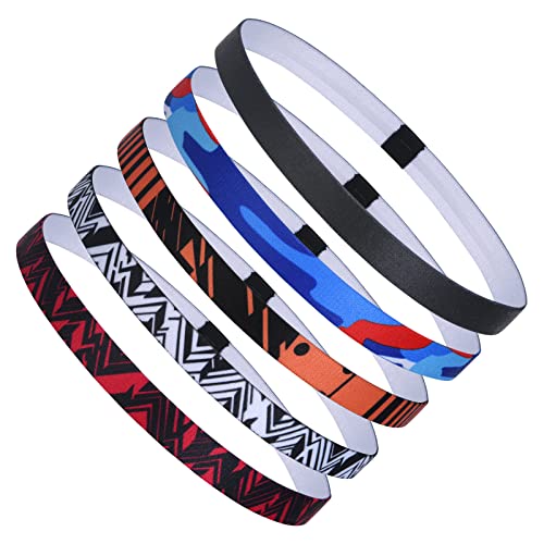 URAQT Diadema Deportiva Elástica, Deporte Cintas de Pelo, Mini Headbands, Banda Deportiva para Yoga, Fitness, Correr, Ciclismo