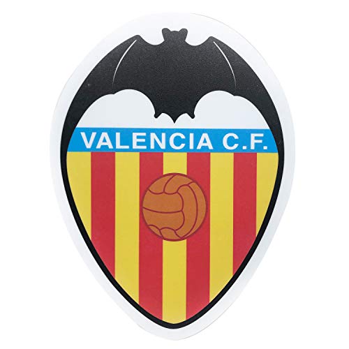 Valencia Club de Fútbol - Alfombrilla para Ratón - Forma y Colores del Escudo del Club - Base de Goma Antideslizante - Revestimiento Impermeable - Producto Oficial del Equipo