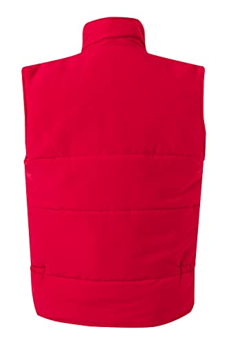 VELILLA 108; Chaleco acolchado multibolsillos; Color Rojo; Talla 3XL