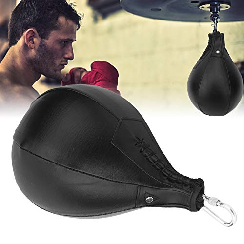 【Venta del día de la Madre】 AMONIDA Saco de Boxeo Negro, Bola de Boxeo, Colgante para Gimnasio en casa