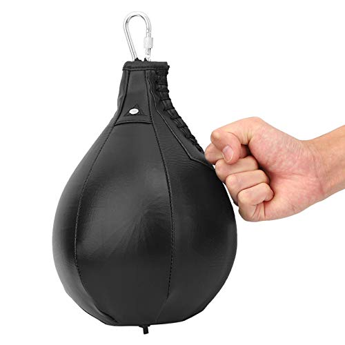 【Venta del día de la Madre】 AMONIDA Saco de Boxeo Negro, Bola de Boxeo, Colgante para Gimnasio en casa