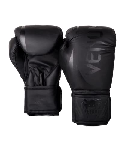 VENUM Challenger 2.0 Kids Guantes de Boxeo, Unisex-Youth, Negro/Negro, 6-Ounce