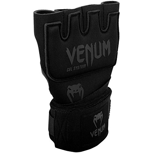 Venum Kontact Guantes con Gel, Unisex Adulto, Negro/Negro, Talla Unica