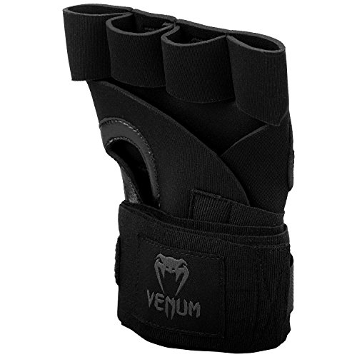 Venum Kontact Guantes con Gel, Unisex Adulto, Negro/Negro, Talla Unica