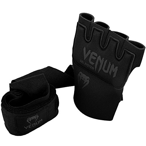 Venum Kontact Guantes con Gel, Unisex Adulto, Negro/Negro, Talla Unica