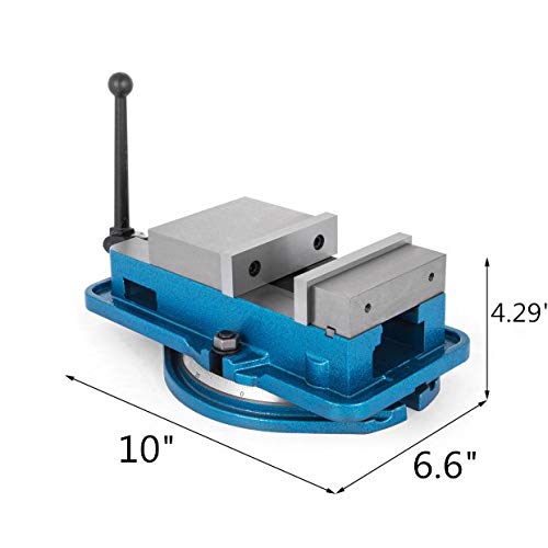 VEVOR Máquina Perforación Abrazadera Banco Sujeción Ajustable, Prensa de Sujeción de Mesa de Precisión, Herramienta de Banco de Sujeción de Alta Precisión Ajustable (3" (Giratorio))