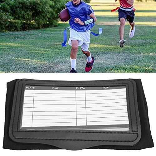 VGEBY Soprts Playbook Muñequera Muñequera 2 Hojas Entrenador Titular de Tarjeta de fútbol Bloc de Notas de Pulsera para Varios Deportes