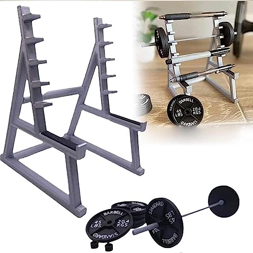 Vibbang Portalápices para Sentadillas, Soporte Divertido para Bolígrafos con Barra para Pesas, Mini Portalápices para Tema de Gimnasio, para Entusiastas del Fitness y del Levantamiento de Pesas (A)