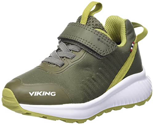 viking Aery Tau Low GTX, Zapatos de Lluvia, Verde Caqui Oliva, 25 EU Estrecho