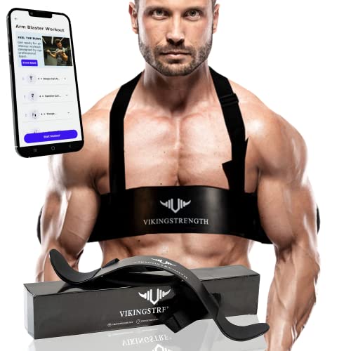 Vikingstrength Bíceps Blaster de brazo tríceps para preacher Curl Efecto Aislador de brazo sólido te ayuda a aumentar los músculos, definición y fuerza, calidad premium para levantamiento de pesas