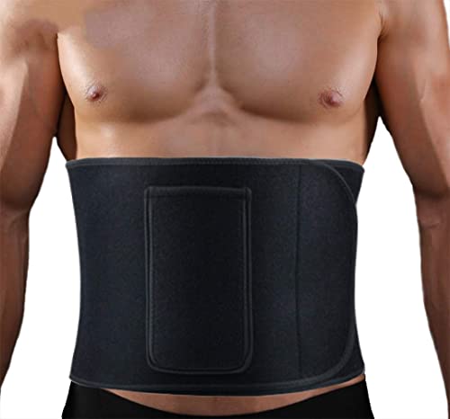 Vintree Cinturón de Sudor Cinturón Abdominal Cinturón Adelgazante para Quemar Grasa Estómago y Espalda Soporte Lumbar Cinturón de Sauna de Neopreno Ajustable Faja Reductora de Neopreno