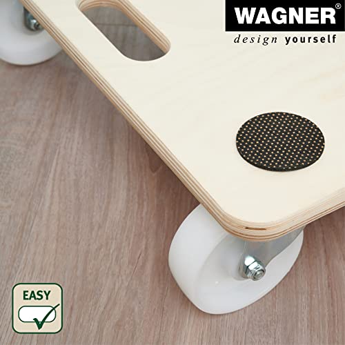 Wagner Plataforma de Carga MM 1086-60 x 50 cm - para Electrodomésticos y Muebles, 400 kg de Capacidad de Carga, Asa de Transporte, Antideslizante, Certificado FSC® - 20108601