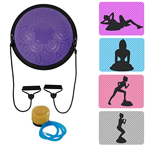 Wakects Media Pelota de Yoga, Pelota de Entrenamiento de Equilibrio, Ejercicio de Yoga ABS, Media Pelota de Ejercicio para Gimnasio en Casa, Entrenamiento Básico, Equipo de Ejercicio de